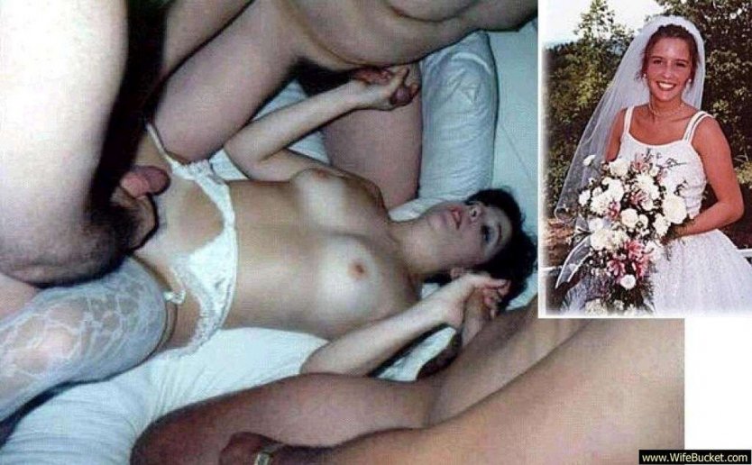 Невеста до и после траха