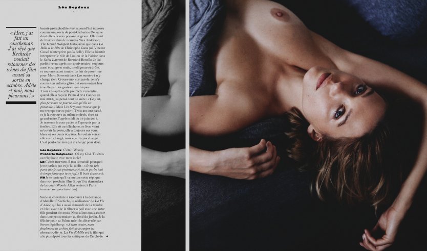 Леа Сейду Blue is the warmest Color naked