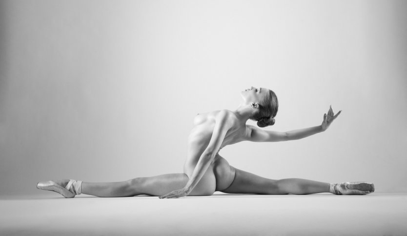 Naked gymnast балерина Ирина
