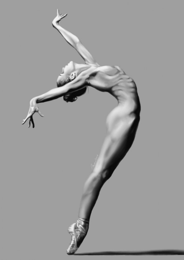 Naked gymnast балерина Ирина