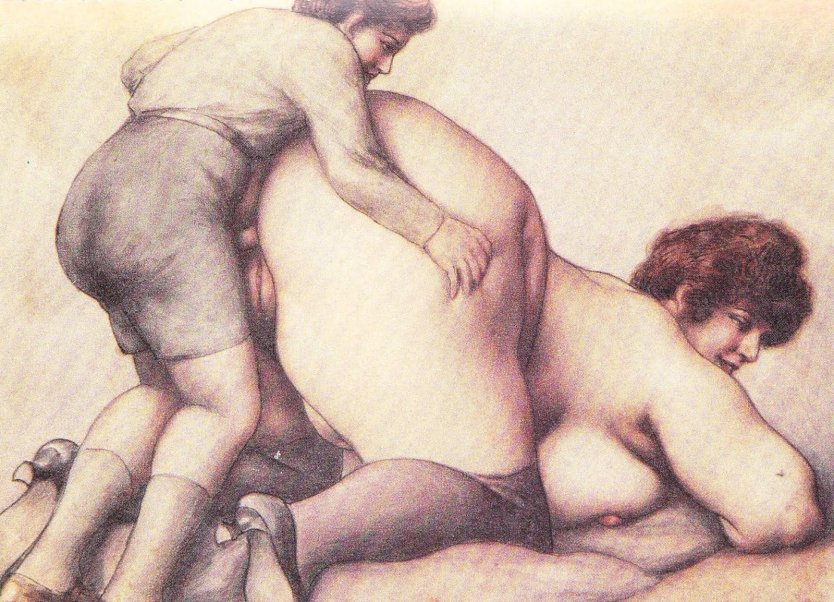 Старинная порнография толстушки