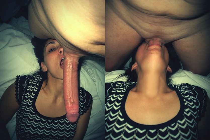Длинный член глубоко в горло